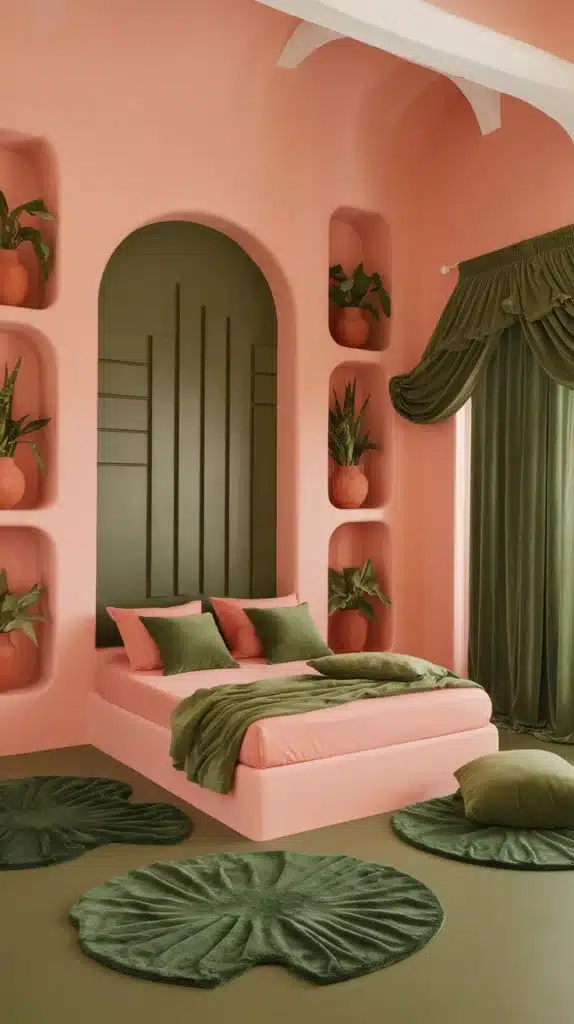 25 Peach Bedroom Ideas That'll Make You Dream of Summer (You Won't Believe #12!) Peach and Green Bedroom
