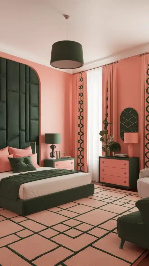 25 Peach Bedroom Ideas That'll Make You Dream of Summer (You Won't Believe #12!) Peach and Green Bedroom
