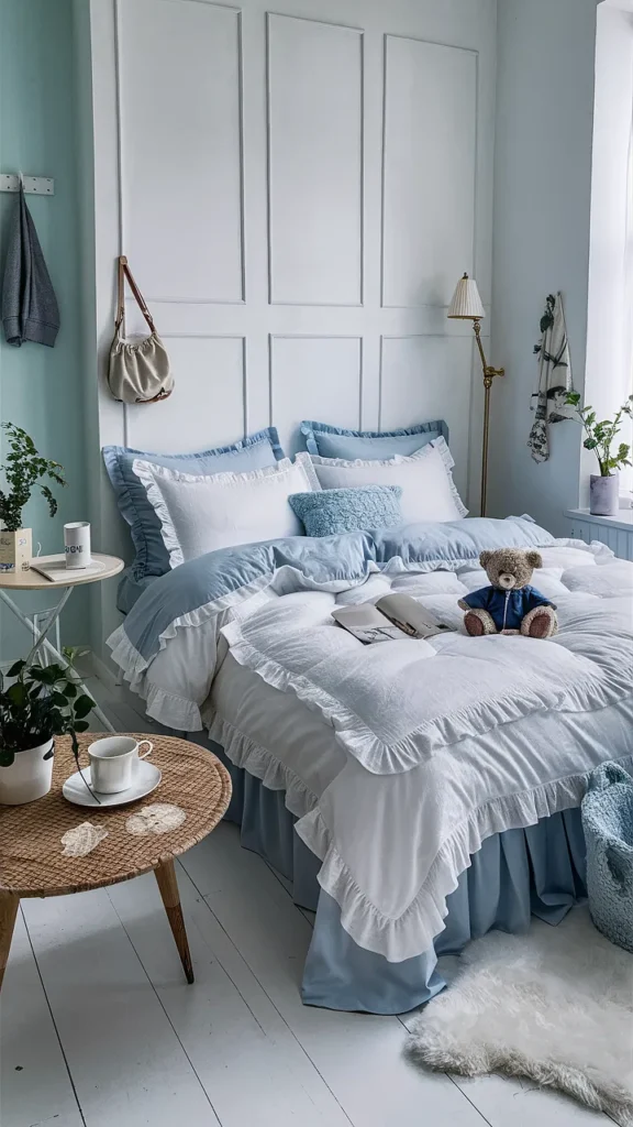 bedroom ideas blue cozy