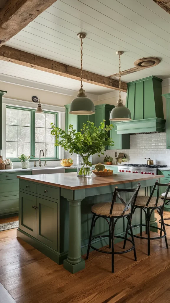 farm houseplans interior design green