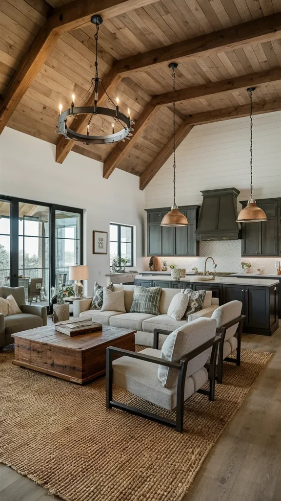 farm houseplans interior design living room