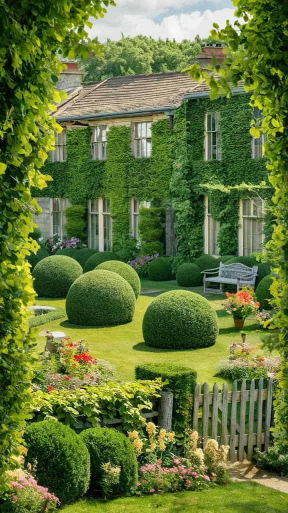 farmhouse yard landscaping