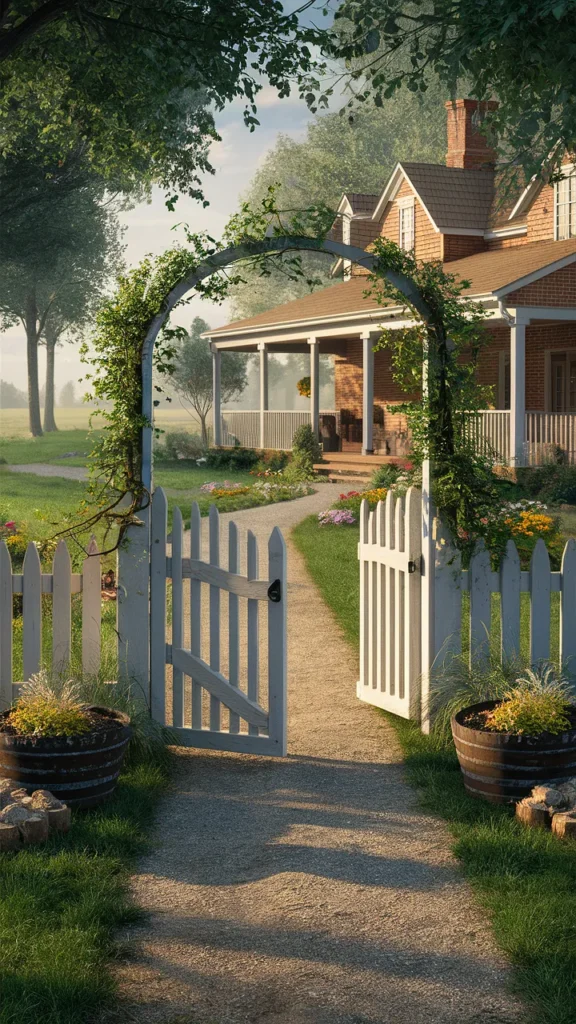 Charming Farmhouse Yard Entrance Ideas 