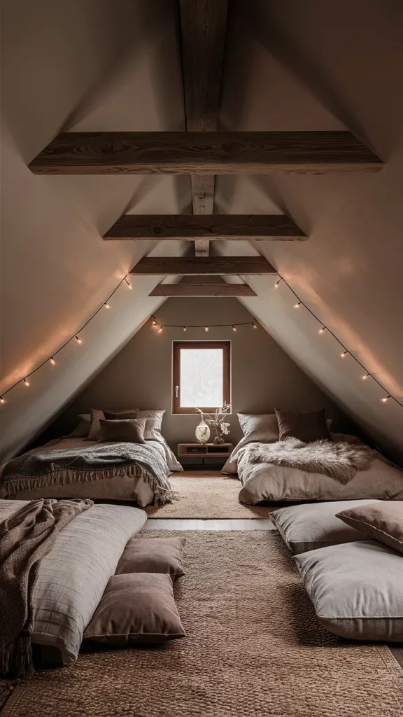 attic bedroom ideas earthy