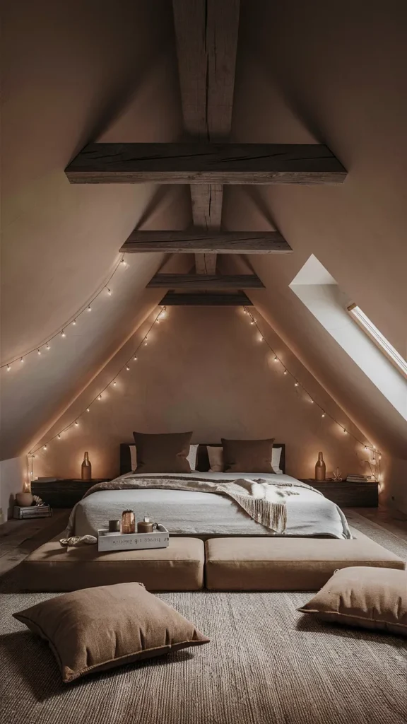 attic bedroom ideas earthy
