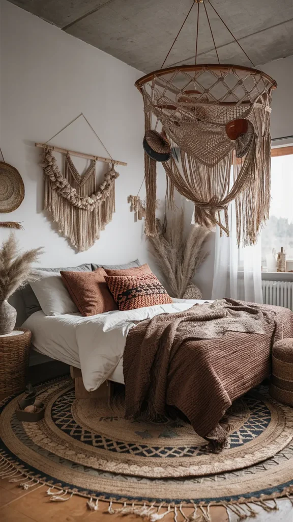 bedroom ideas boho earthy hippie