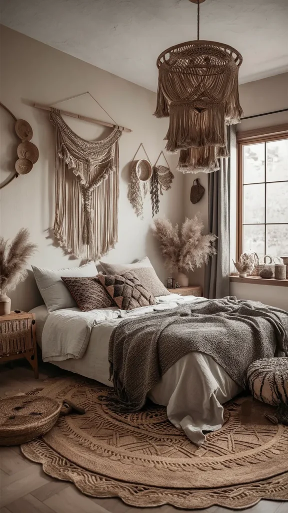 bedroom ideas boho earthy hippie
