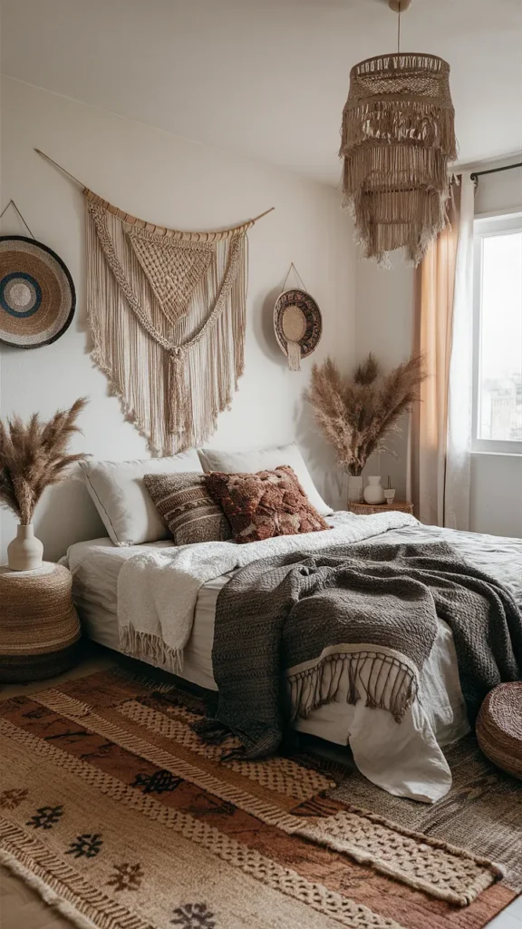 bedroom ideas boho earthy hippie