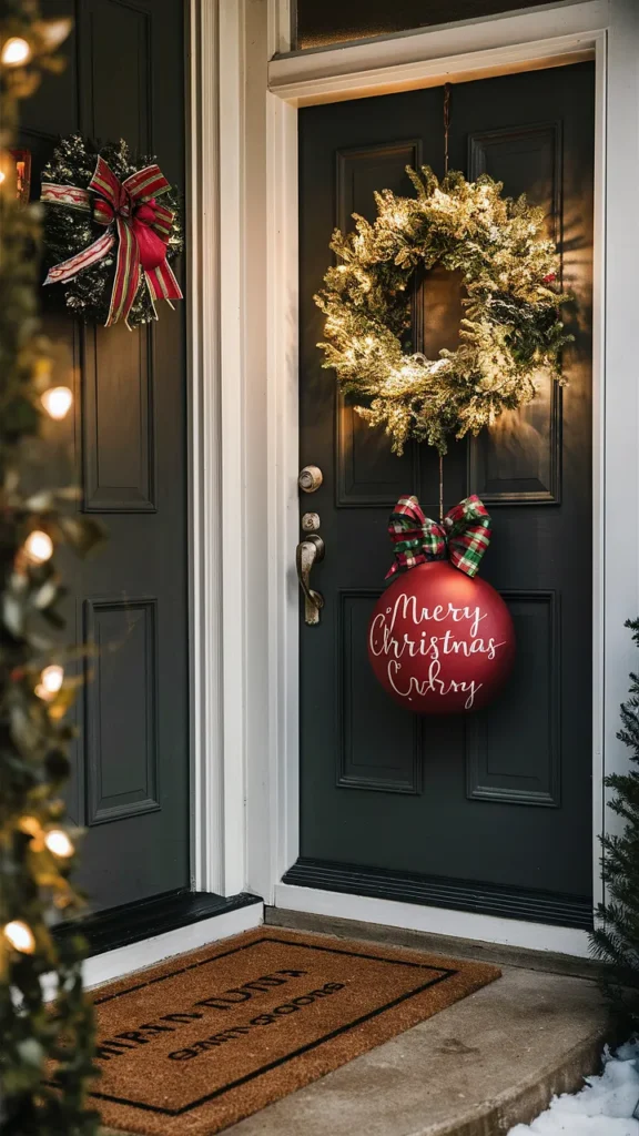 christmas porch decor easy