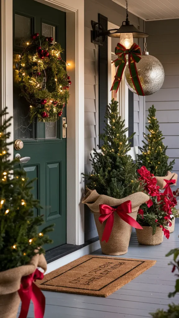 christmas porch decor easy