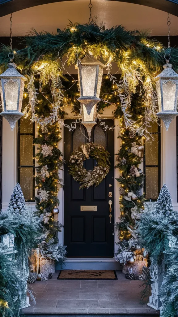 christmas porch decor hanging