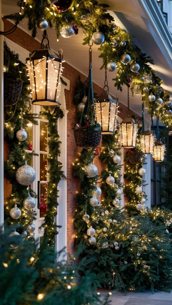 christmas porch decor hanging