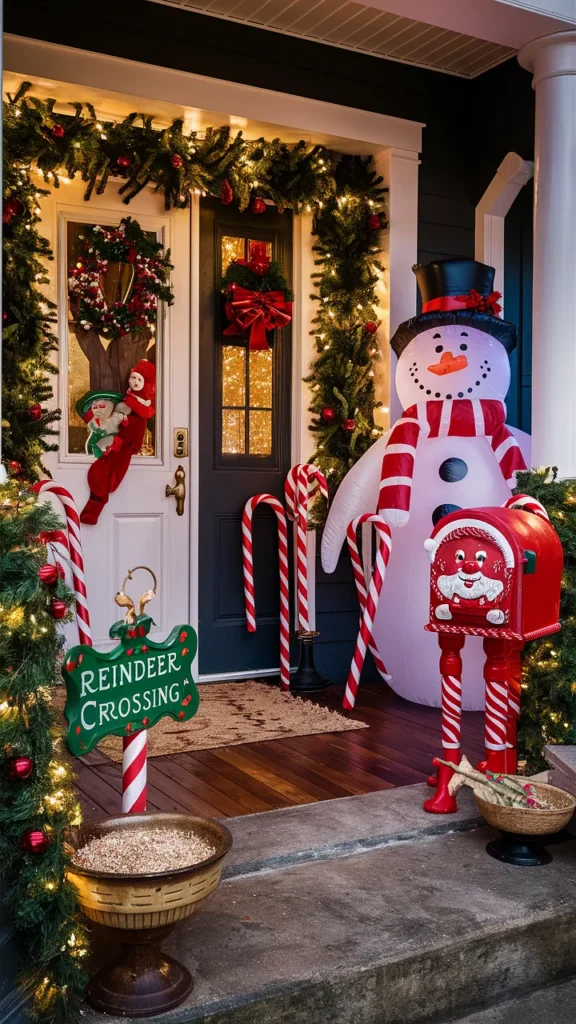 christmas porch decor kids