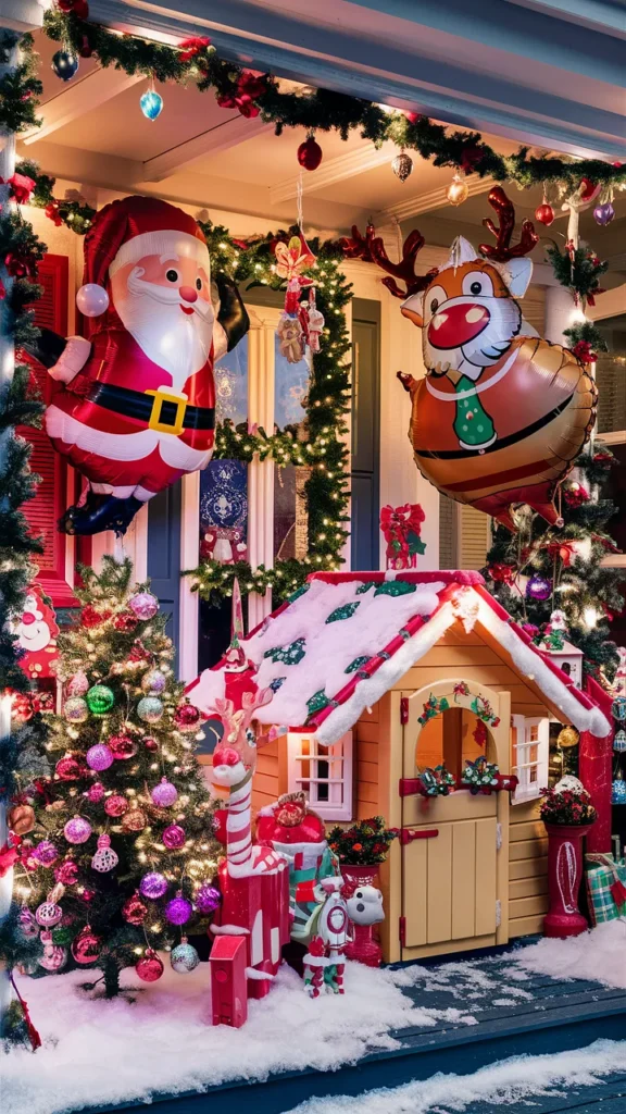 christmas porch decor kids