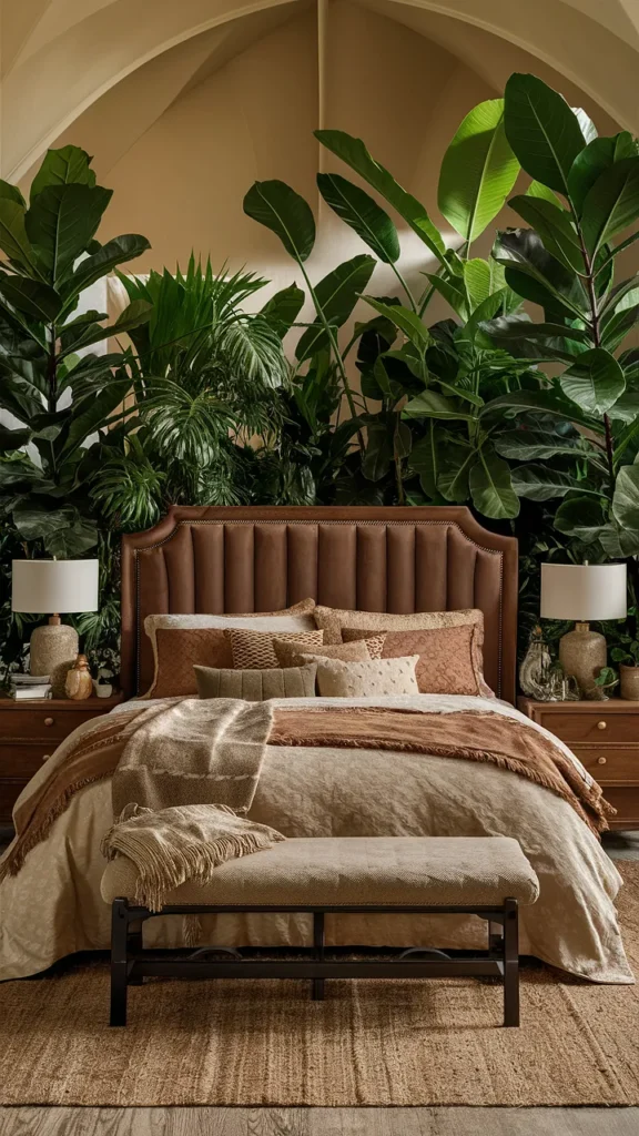 earthy king bedroom ideas