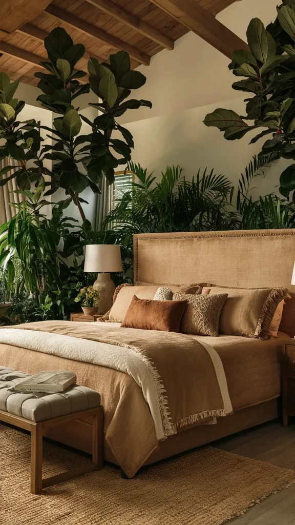 earthy king bedroom ideas