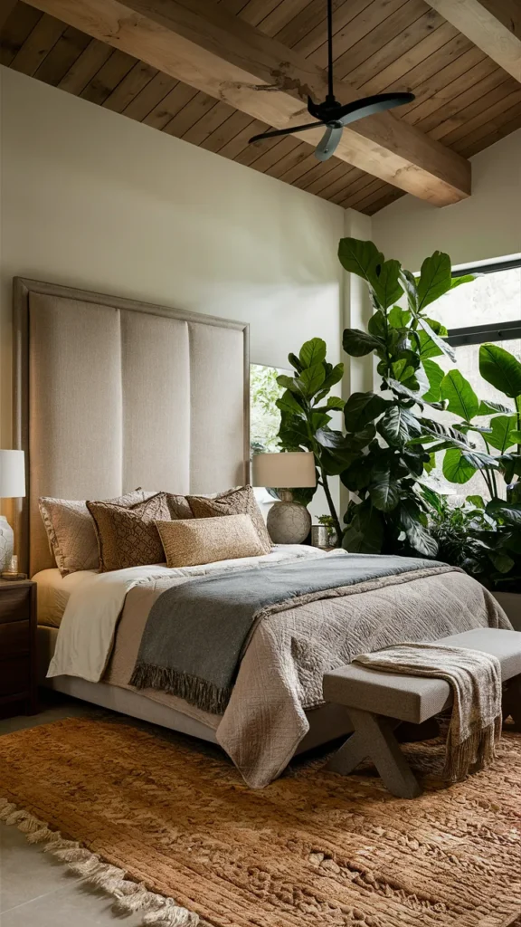 earthy king bedroom ideas