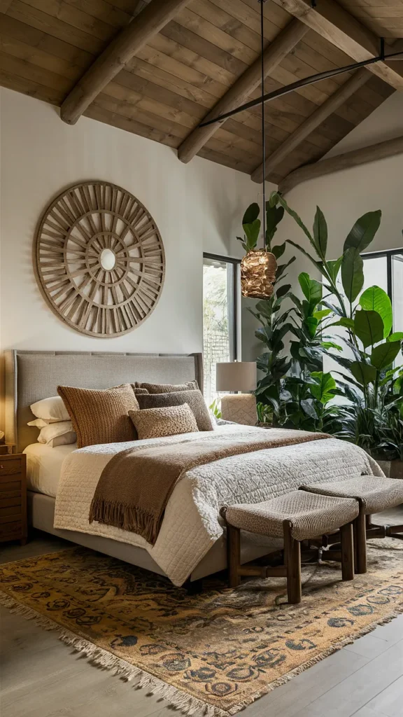 earthy king bedroom ideas