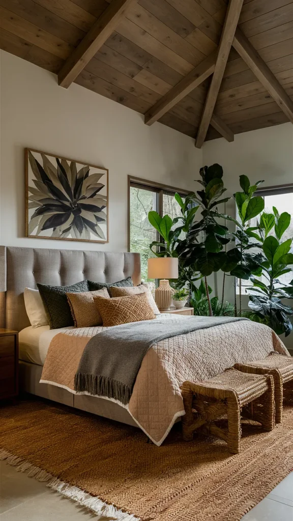earthy king bedroom ideas