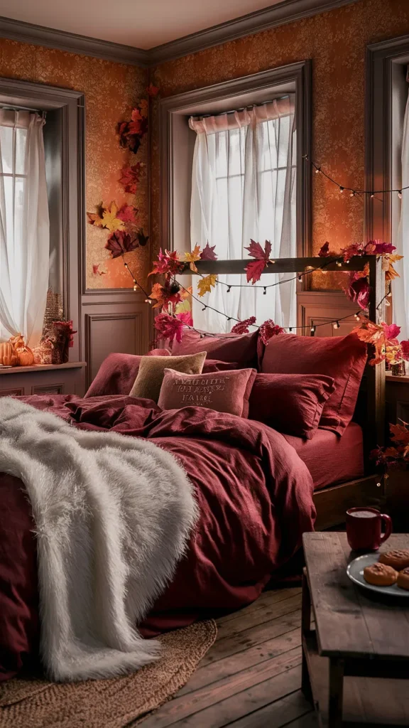 fall decor ideas for the home bedroom