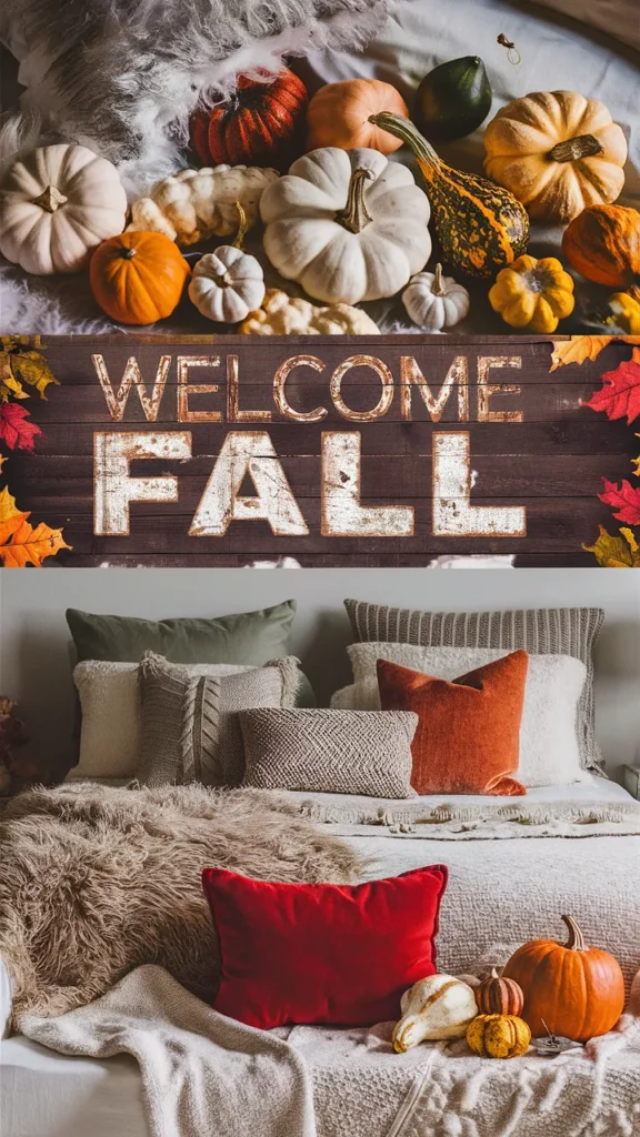fall decor ideas for the home bedroom