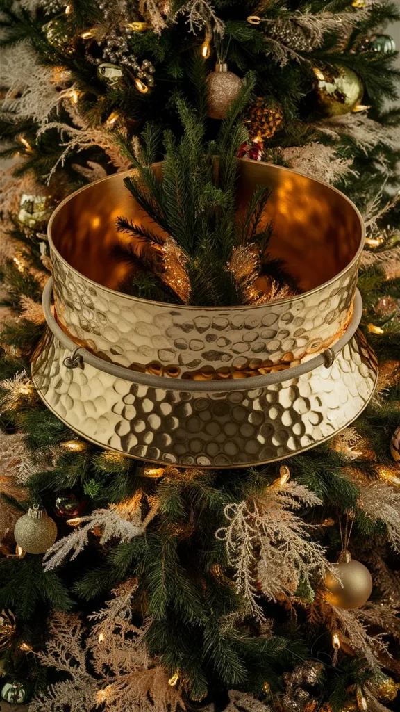 christmas tree gold collar