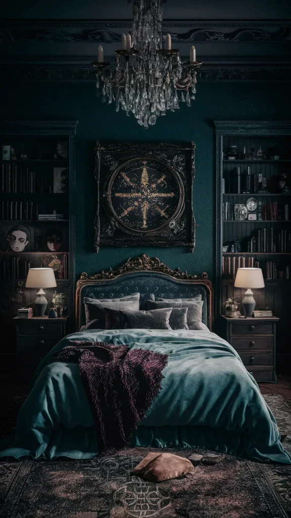 dark academia bedroom vampire