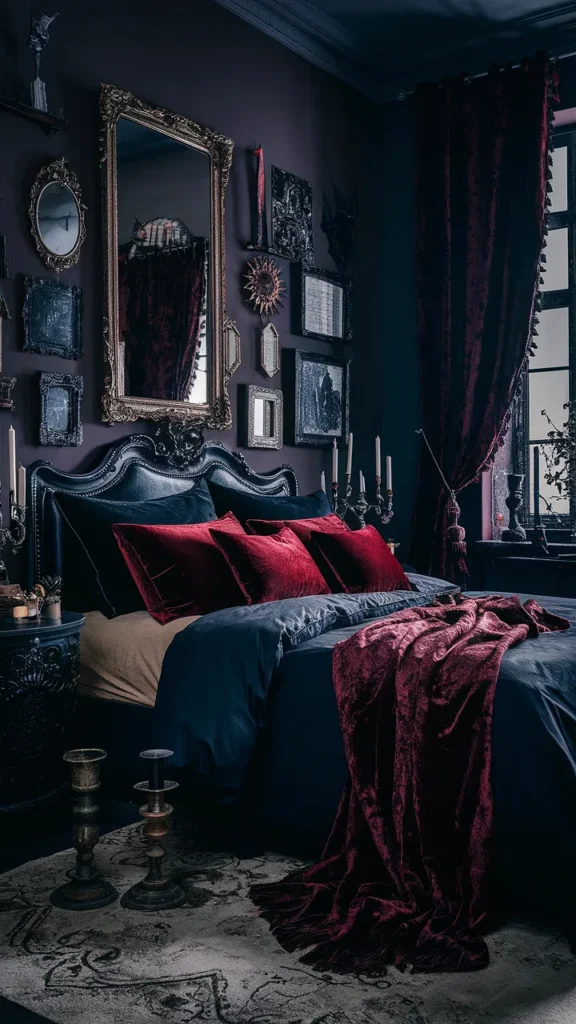 dark academia bedroom vampire