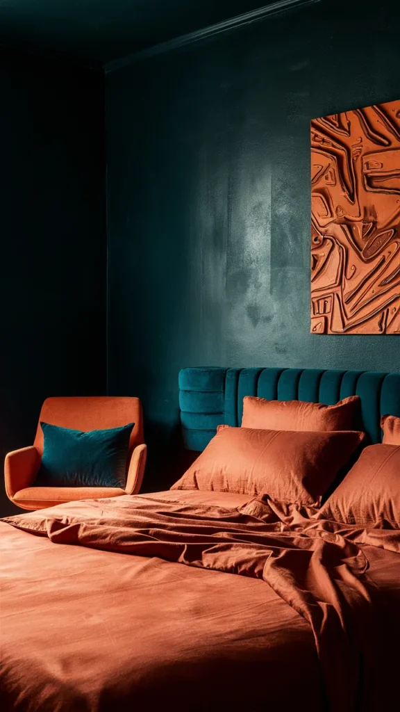 25+ Stunning Dark Teal Bedroom Ideas