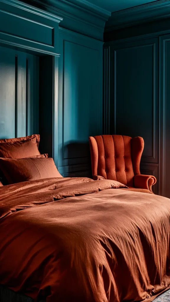 25+ Stunning Dark Teal Bedroom Ideas