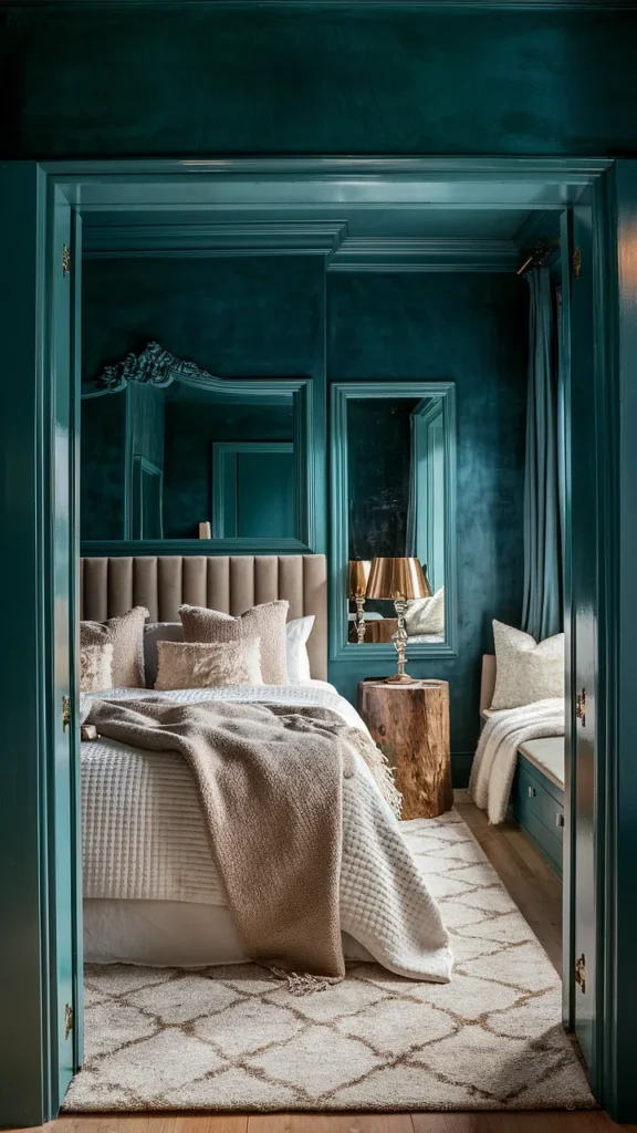 Dark Teal bedroom