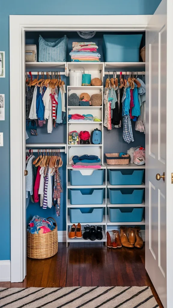 easy nursery closet organization