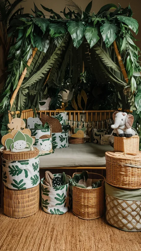 jungle nursery organization tips