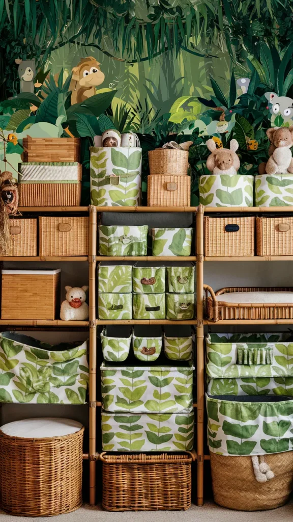 jungle nursery organization tips