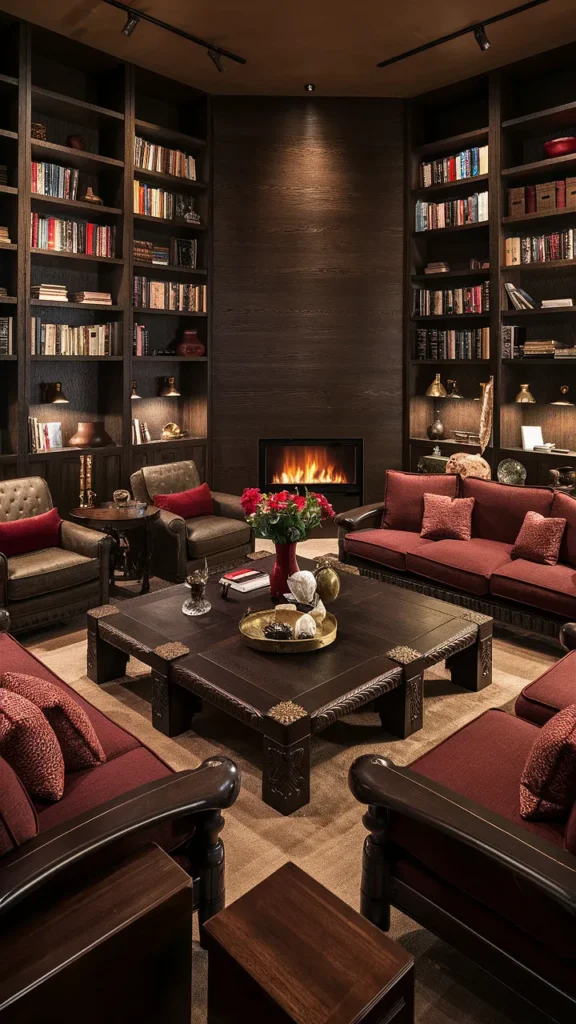 living room inspiration dark oak