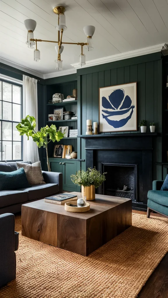 living room inspiration dark oak