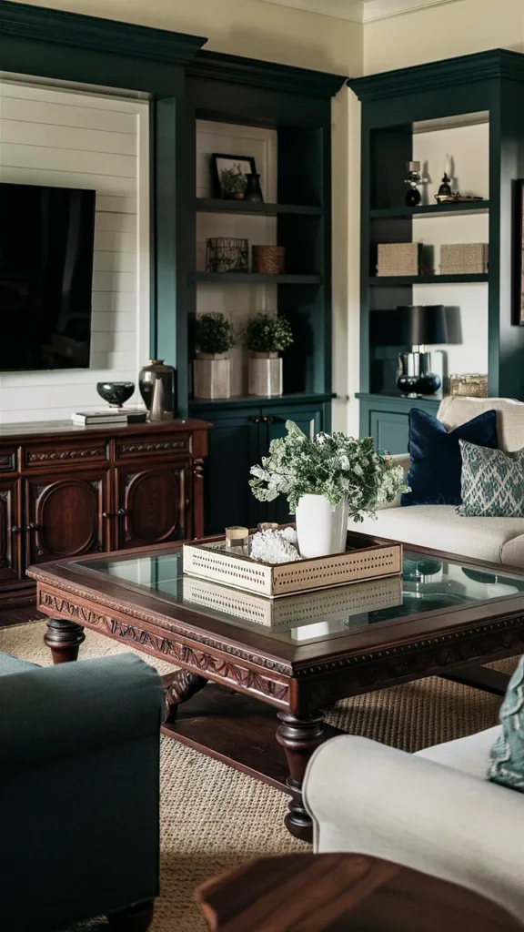 living room inspiration dark oak