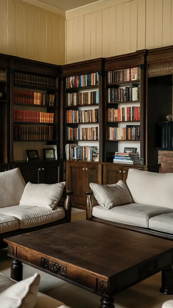 living room inspiration dark oak