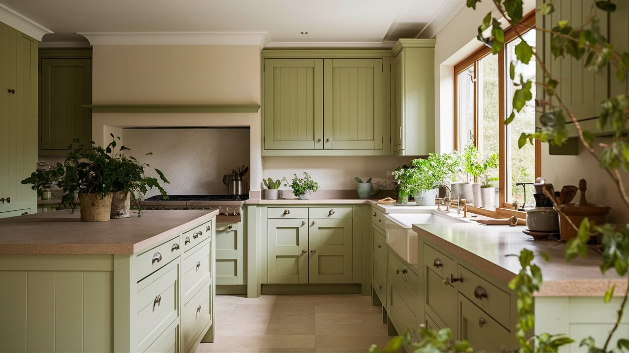 sage green kitchen
