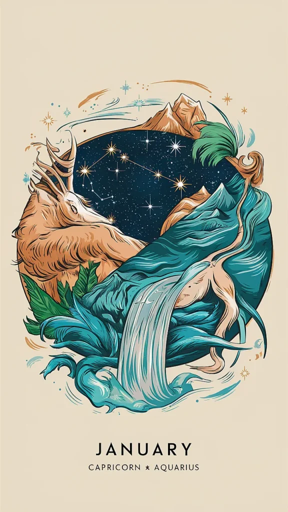 january zodiac sign wallpaper