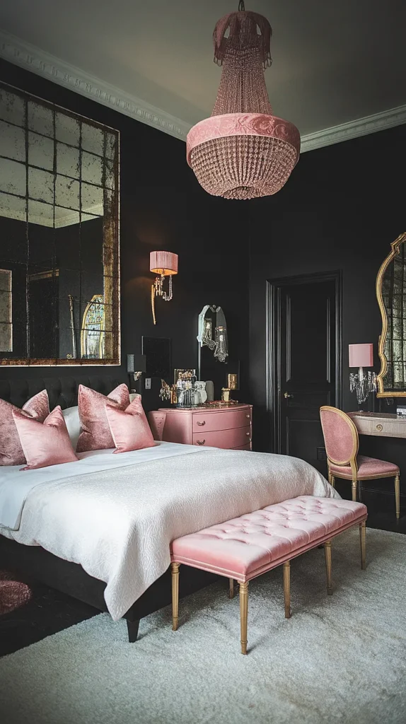 Dark Elegant Feminine Bedroom Ideas