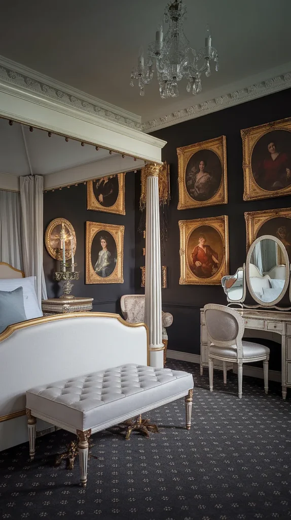 Dark Elegant Feminine Bedroom Ideas
