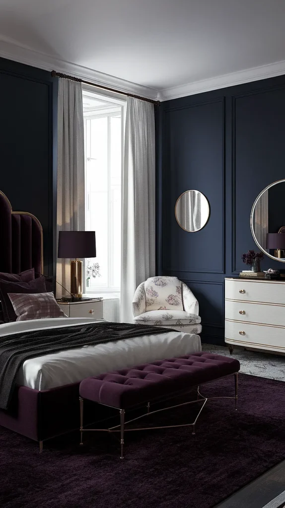 Dark Elegant Feminine Bedroom Ideas