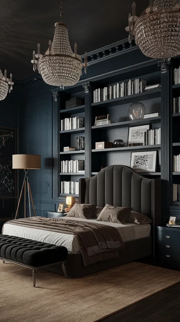dark feminine bedroom luxe