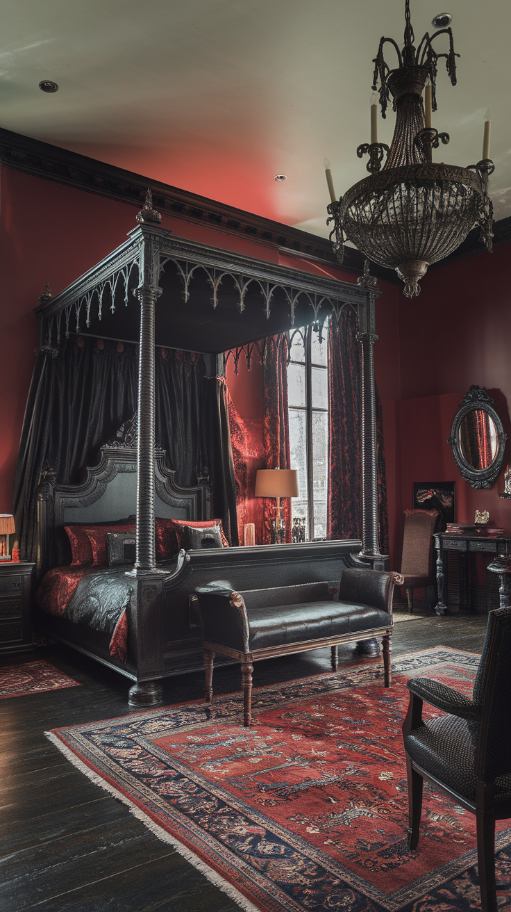 Gothic Bedroom! 35+ Enchantingly Dark Gothic Bedroom..