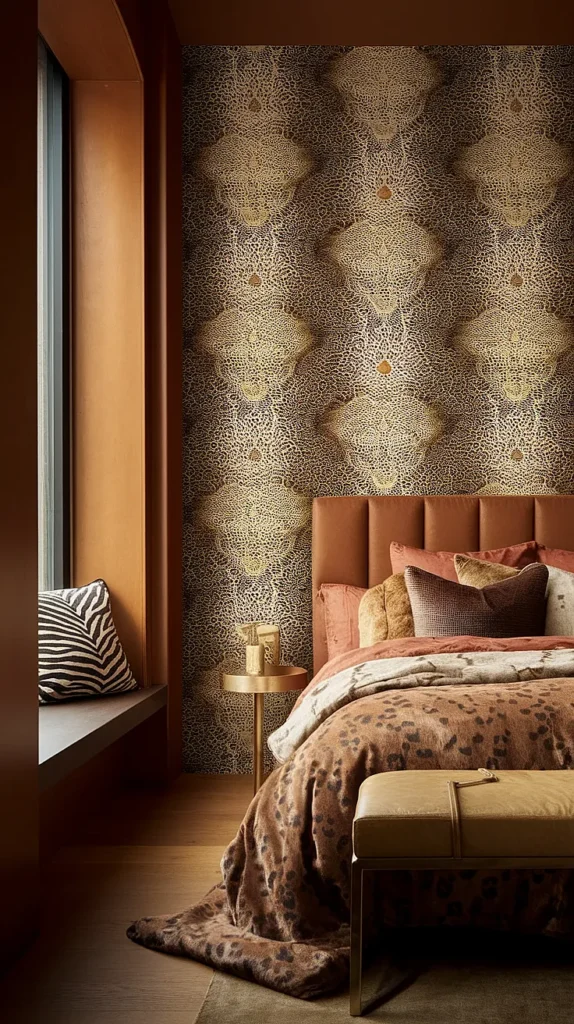elegant safari bedroom