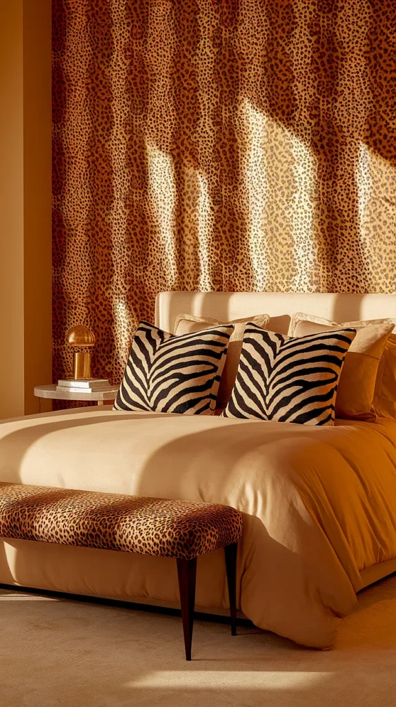 elegant safari bedroom