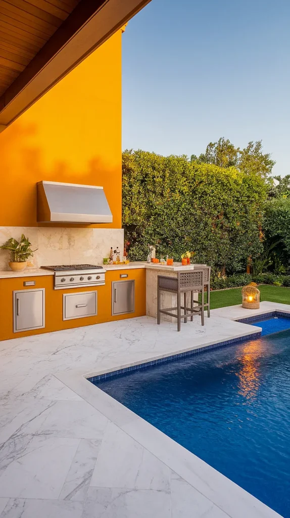 17 Stunning Luxury Outdoor Kitchen Designs That Will Transform Your Backyard into a Culinary Paradise! luxury outdoor kitchen and pool