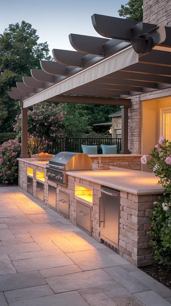 17 Stunning Luxury Outdoor Kitchen Designs That Will Transform Your Backyard into a Culinary Paradise! luxury outdoor kitchen patio