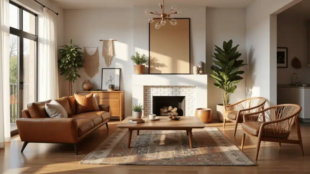 Create Your Dream Boho Mid-Century Modern Living Room: A Stylish Fusion ...